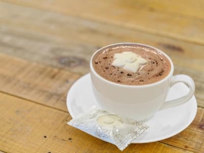 Kaffee mit Vaniblos Marshmallows